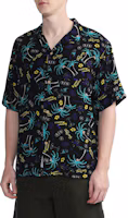 Purchase Carhartt WIP SS22 黑色花卉印花短袖休閒襯衫 CHXSRI030044I-BKX