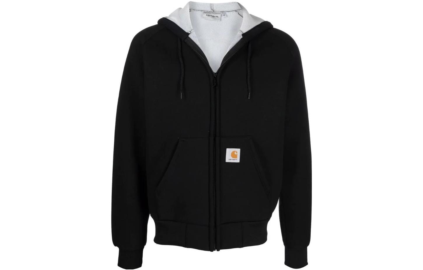 Order Carhartt WIP SS22  Black Zip-Up Hoodie I018044030GLXX