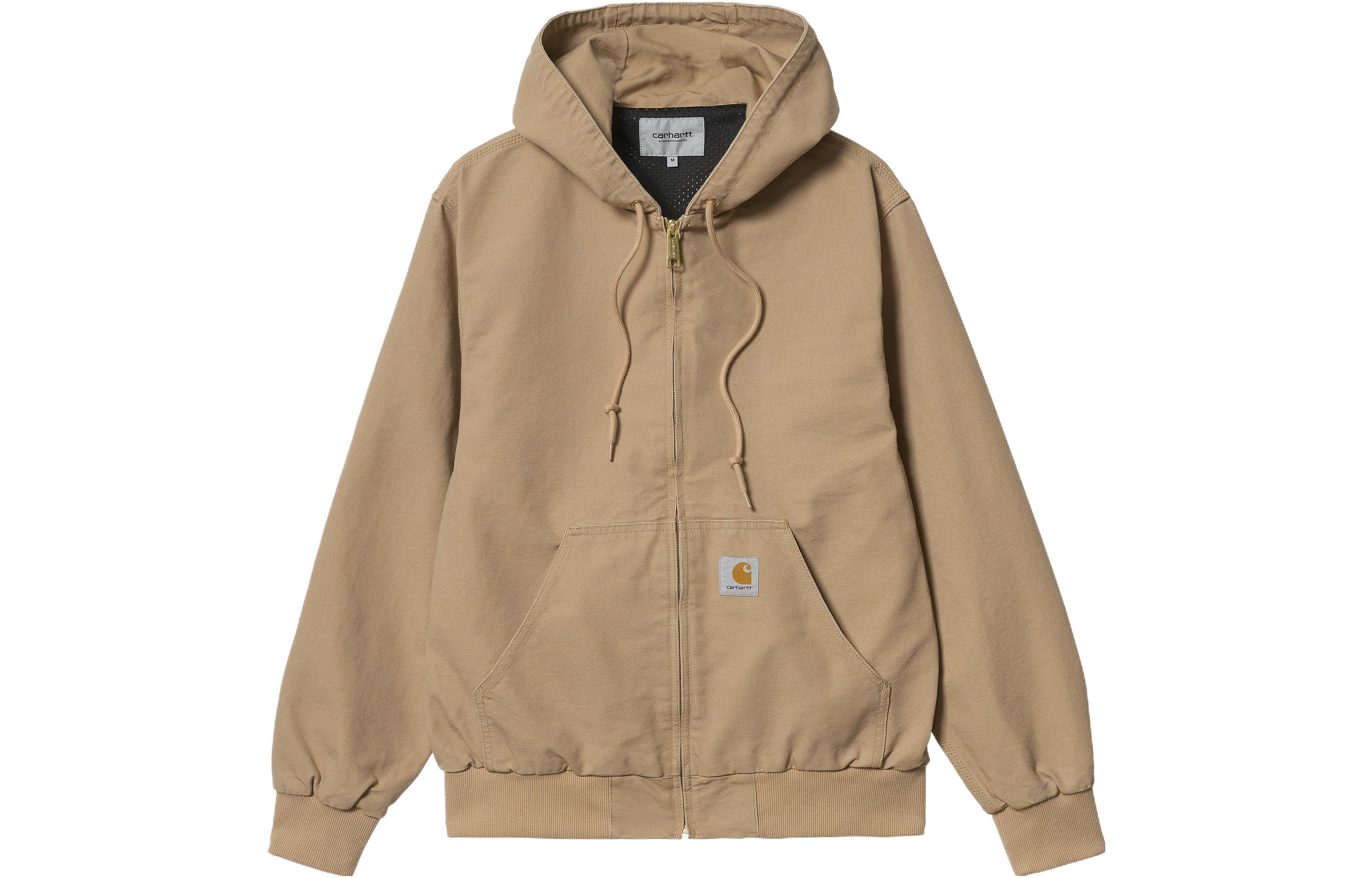 Carhartt WIP SS22 Active Zip-Up Hoodie Jacket Unisex Brown I026484-07E-02