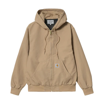 Carhartt WIP SS22 Active Zip-Up Hoodie Jacket Unisex Brown I026484-07E-02