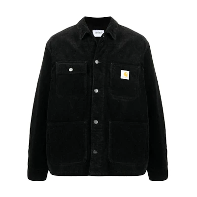 Carhartt WIP SS22 Black Solid Color Single-Breasted Collar Jacket I028628BLK8902