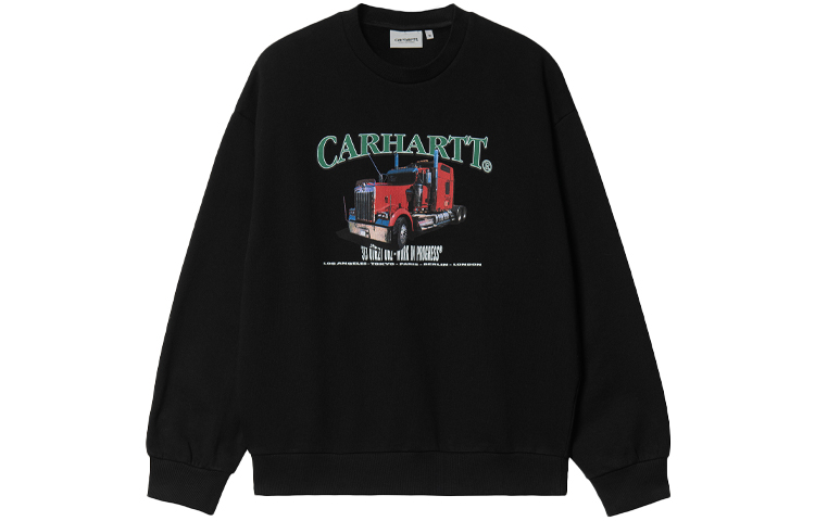 Carhartt WIP SS22 Cartoon Graphic Crewneck Long Sleeve Sweatshirt Black I030143-89-XX
