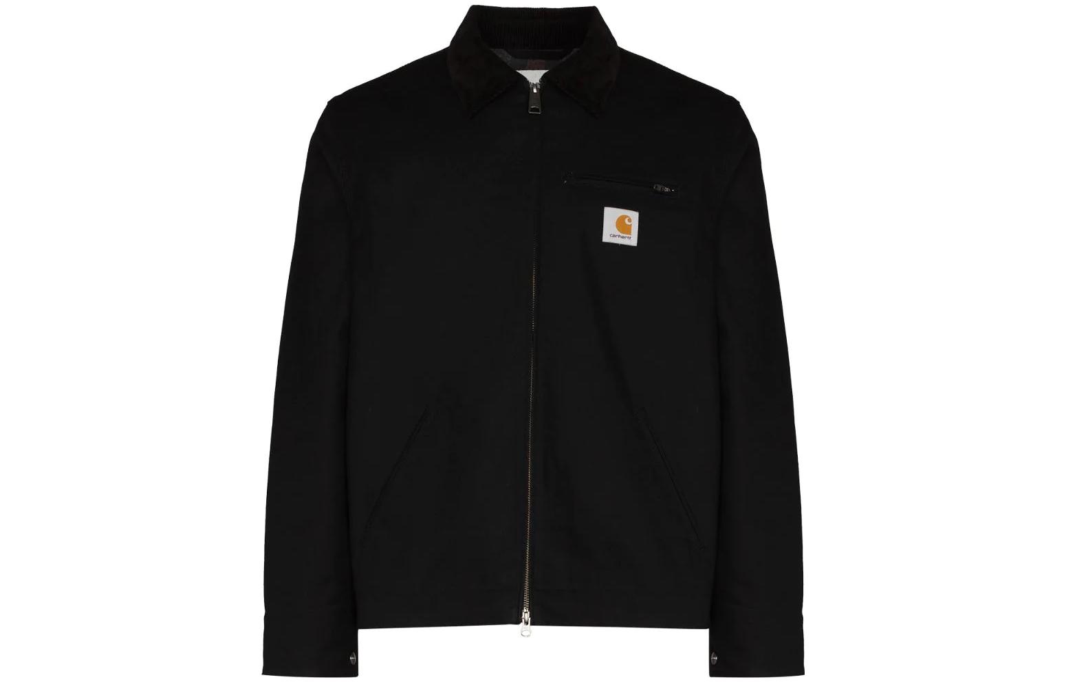 Carhartt WIP SS22 Detroit Jacket Black Corduroy Collar Casual  Outerwear I02842400E01 圖 2
