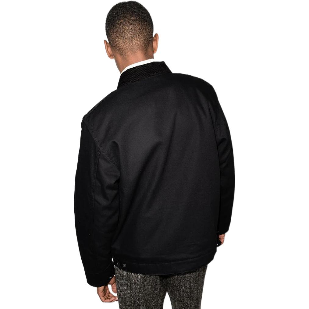 Carhartt WIP SS22 Detroit Jacket Black Corduroy Collar Casual  Outerwear I02842400E01 圖 4