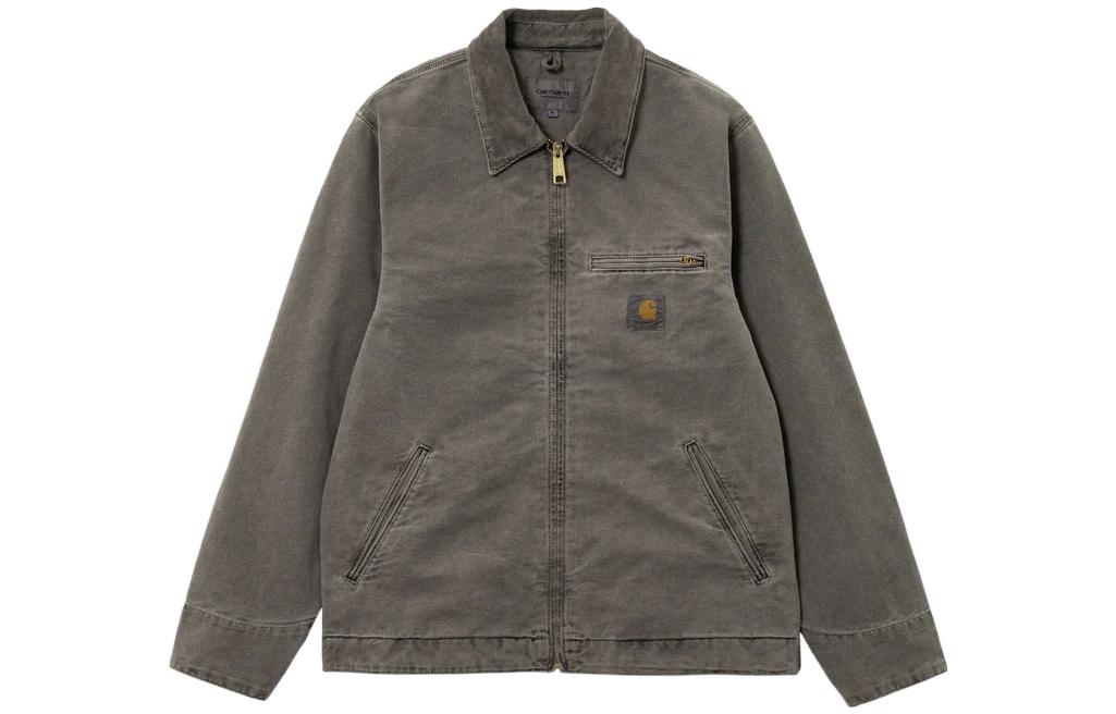 Order Carhartt WIP SS22 Detroit Jacket Gray -  Retro Workwear Bomber Style Jacket I026467-00E-FH