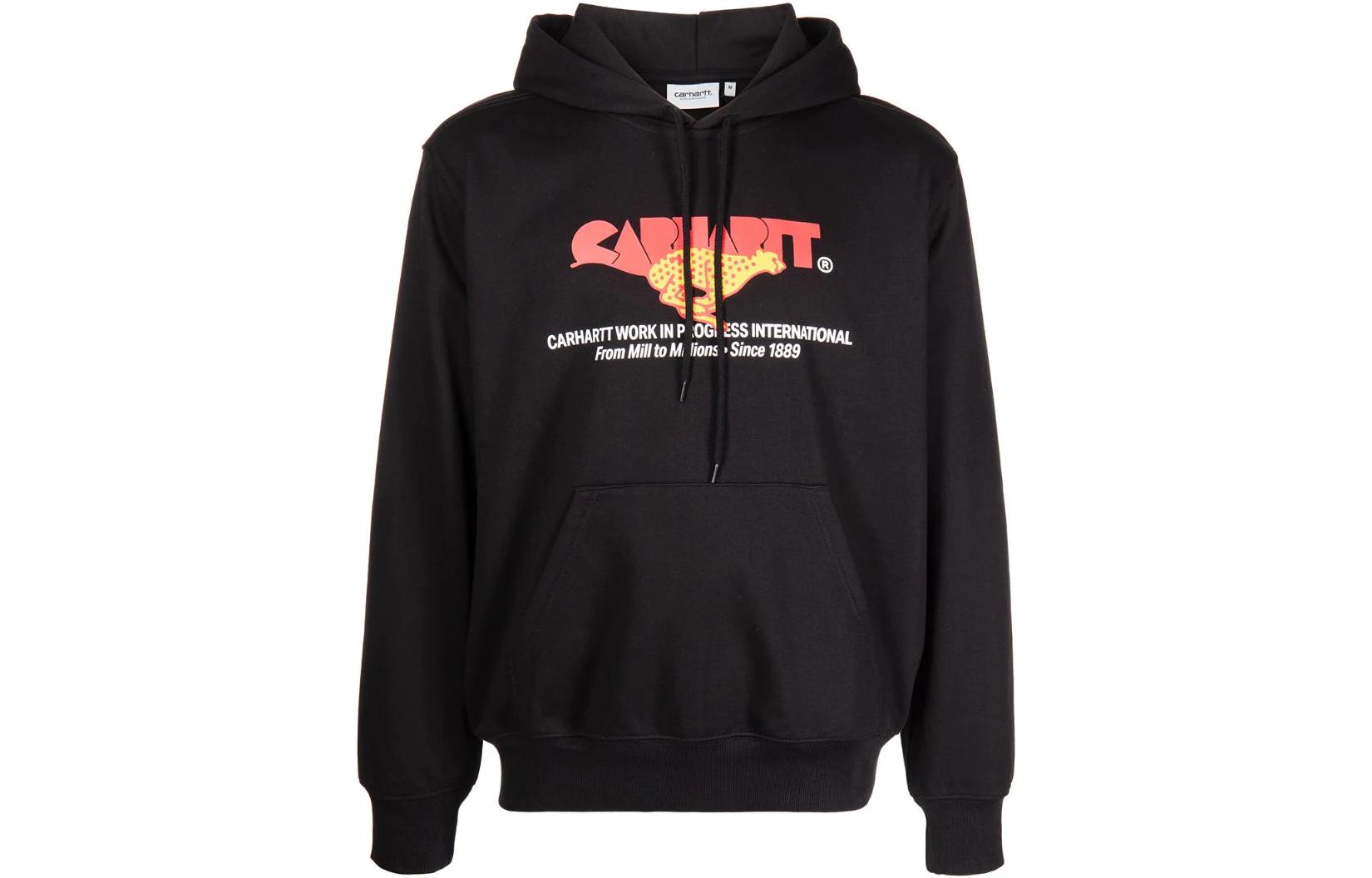 Carhartt WIP SS22 Graphic Drawstring Hoodie Black Men’s Long Sleeve I029941BLCKBLACK