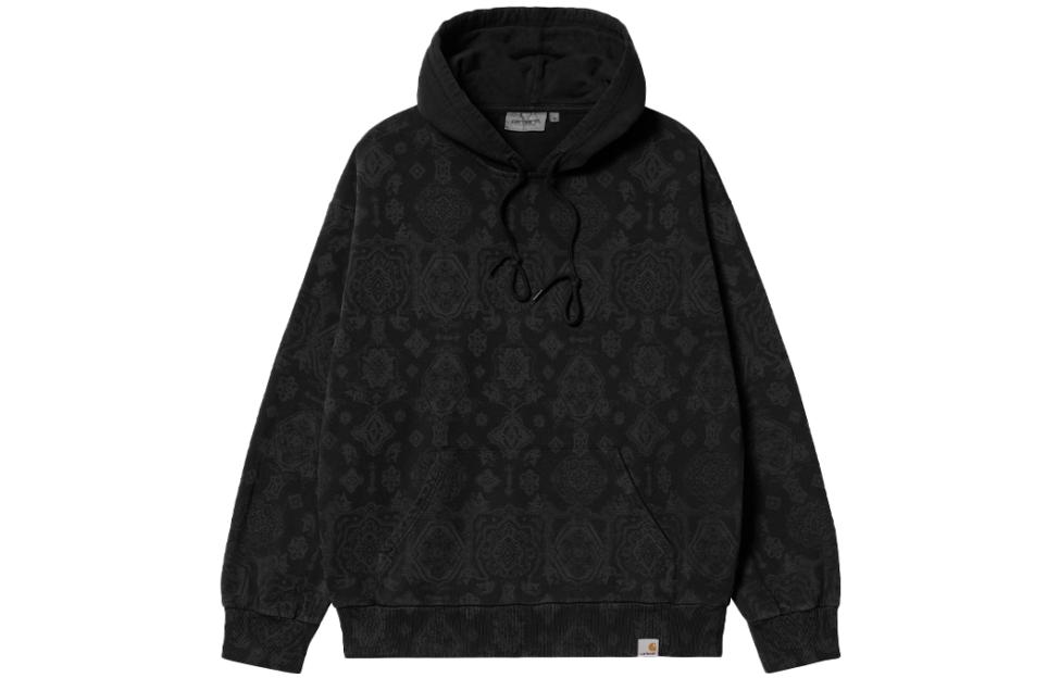 Carhartt WIP SS22 Graphic Print Drawstring Hoodie Black Menswear I030623-0Y1-XX