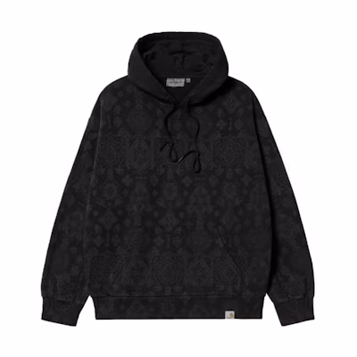 Carhartt WIP SS22 Graphic Print Drawstring Hoodie Black Menswear I030623-0Y1-XX