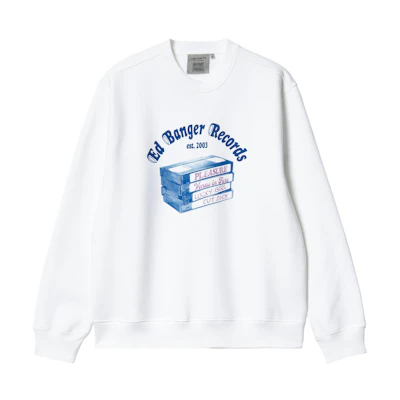 Carhartt WIP SS22 Graphic Print Loose Crewneck Sweatshirt White () I030600-02-XX