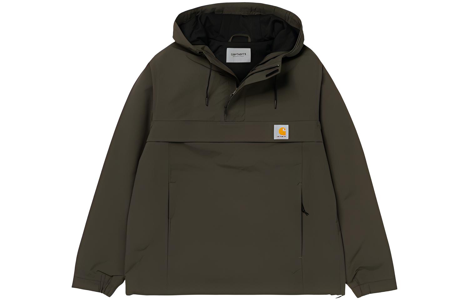 Carhartt WIP SS22 Green Half-Zip Hooded Jacket I027782-63-XX