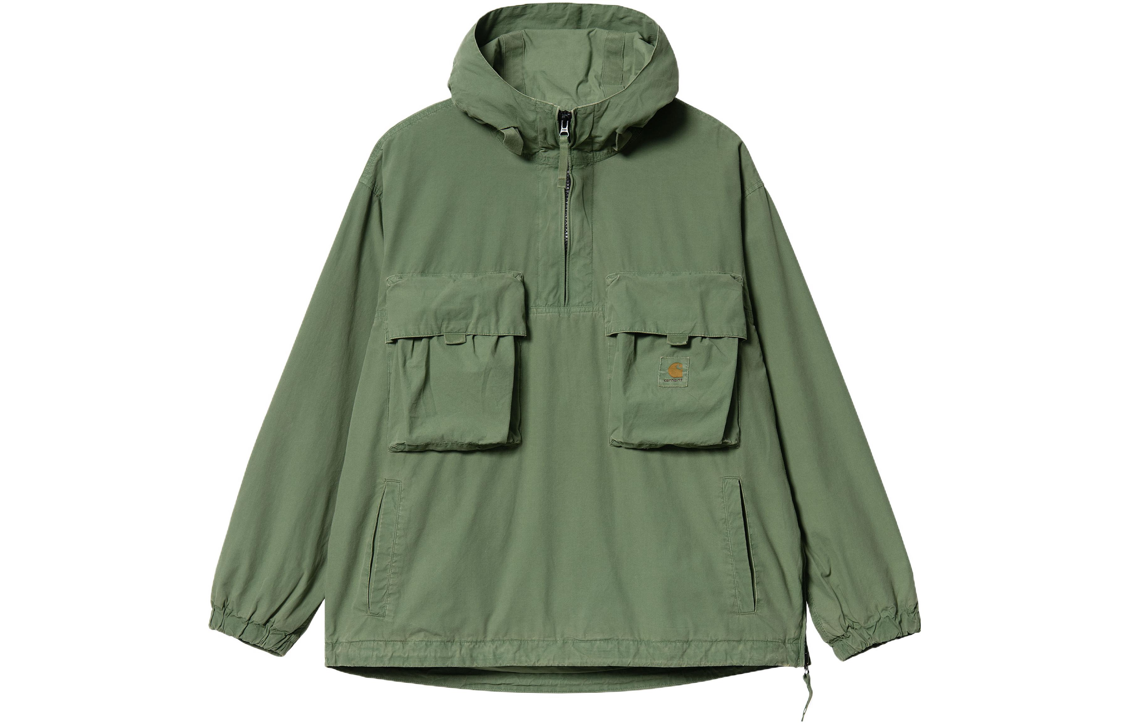 Carhartt WIP SS22 Half-Zip Multi-Pocket Hooded Jacket Green () I030022-667-GD