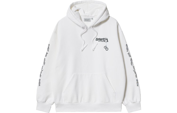 Carhartt WIP SS22 HD Scramble Logo Graphic Hoodie White () I029952-00A-XX