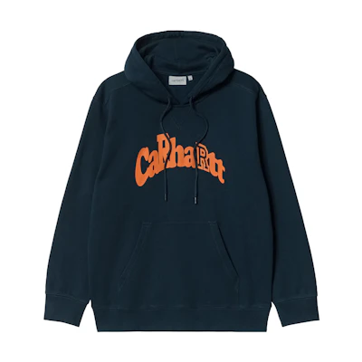 Carhartt WIP SS22 Hooded Amherst Pullover Hoodie Unisex - Navy Blue I030142-0SS-XX