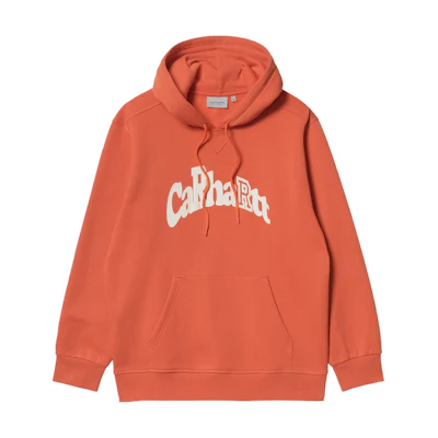 Carhartt WIP SS22 Hooded Amherst Sweatshirt Unisex Orange I030142-0SQ-XX
