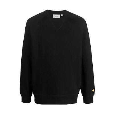 Carhartt WIP SS22 Logo Crewneck Long Sleeve Sweatshirt Black () I02638300345