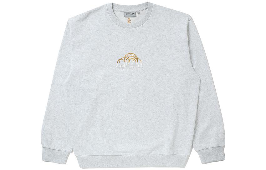 Carhartt WIP SS22 Logo Embroidered Crewneck Sweatshirt Grey () CHXSWI029951IGYL