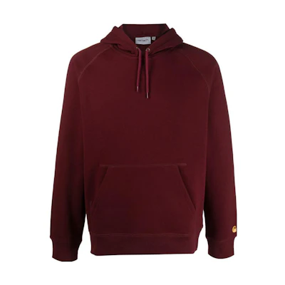 Carhartt WIP SS22 Logo Embroidered Raglan Hoodie Red () I026384231