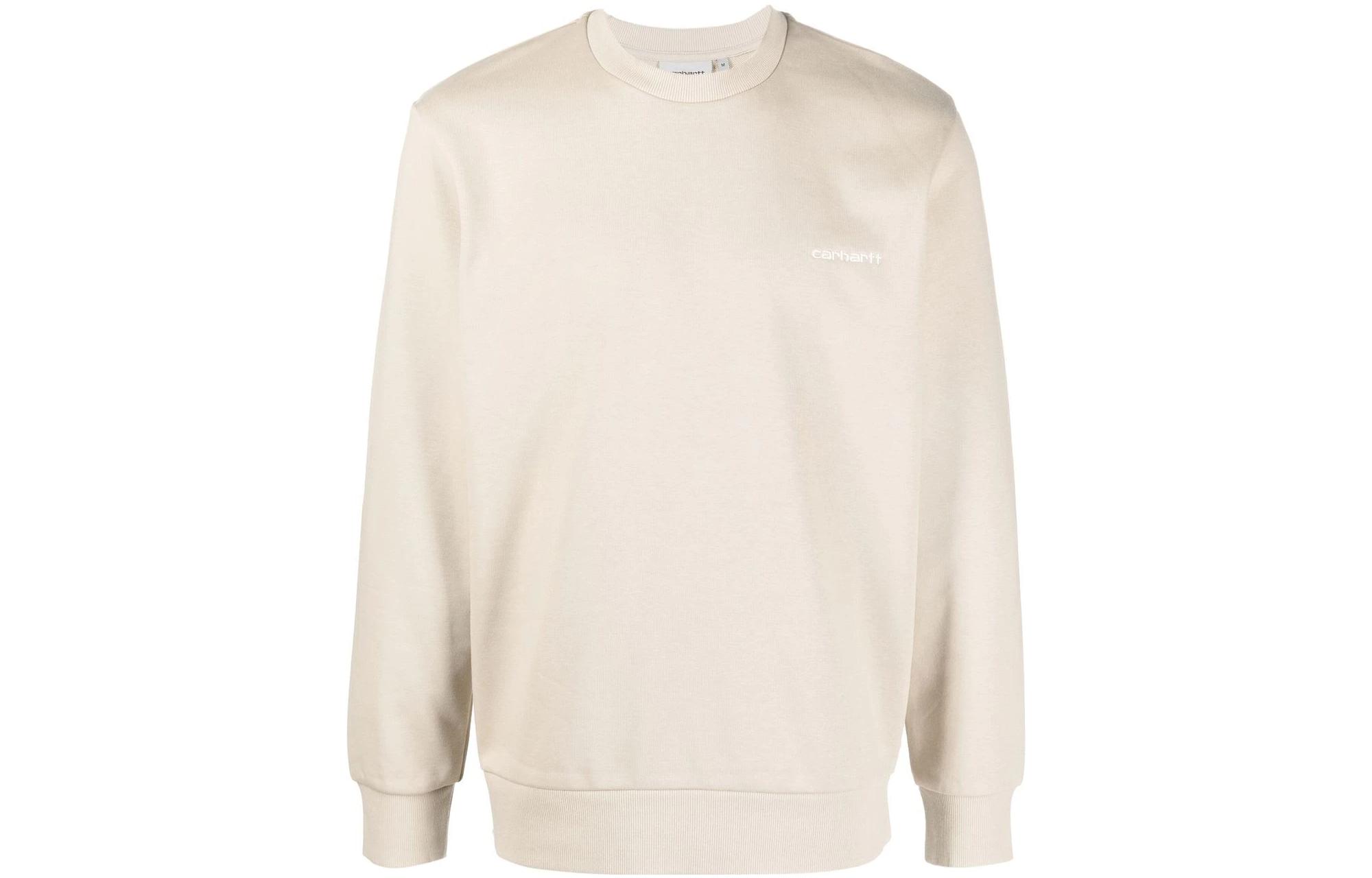 Carhartt WIP SS22 Logo Embroidered Sweatshirt Men’s Off-White I0246780QSXX