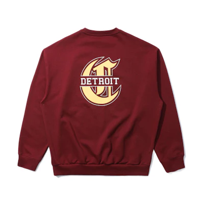 Carhartt WIP SS22 Logo Print Crewneck Sweatshirt Maroon CHXSWA221034I-RDX