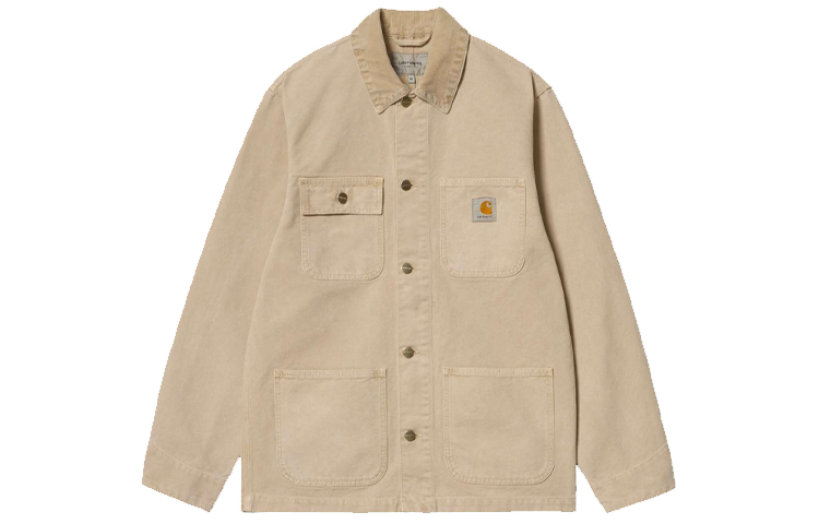Carhartt WIP SS22 Michigan Jacket Retro Khaki Workwear Logo  Outerwear. I026480-0ME-FH