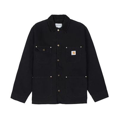 Carhartt WIP SS22 OG Chore Coat Black - Michigan Vintage Jacket. I027357-00E-3K