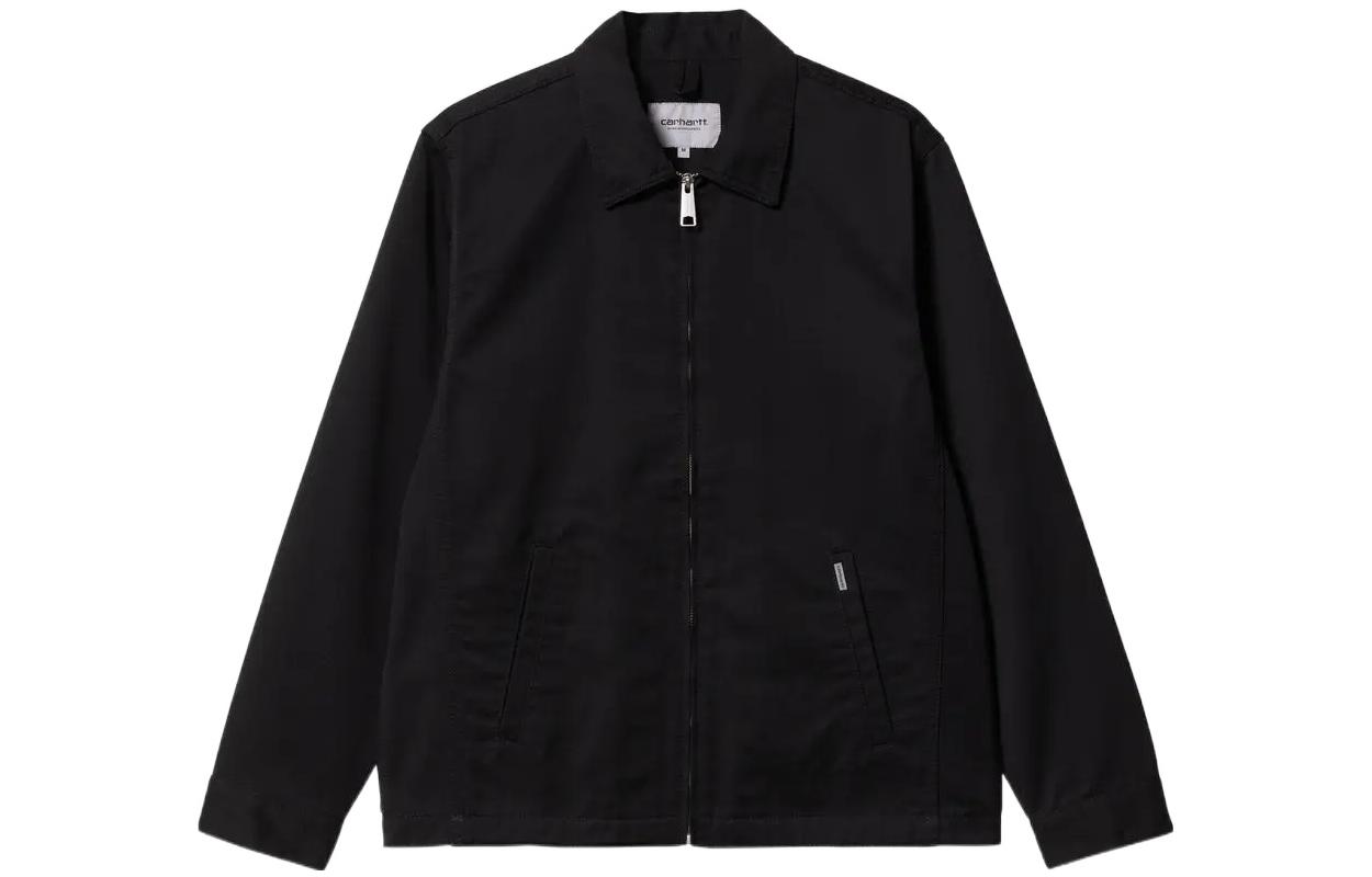 Carhartt WIP SS22 Plain Black Collared Jacket I030612-89-02