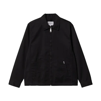 Carhartt WIP SS22 Plain Black Collared Jacket I030612-89-02