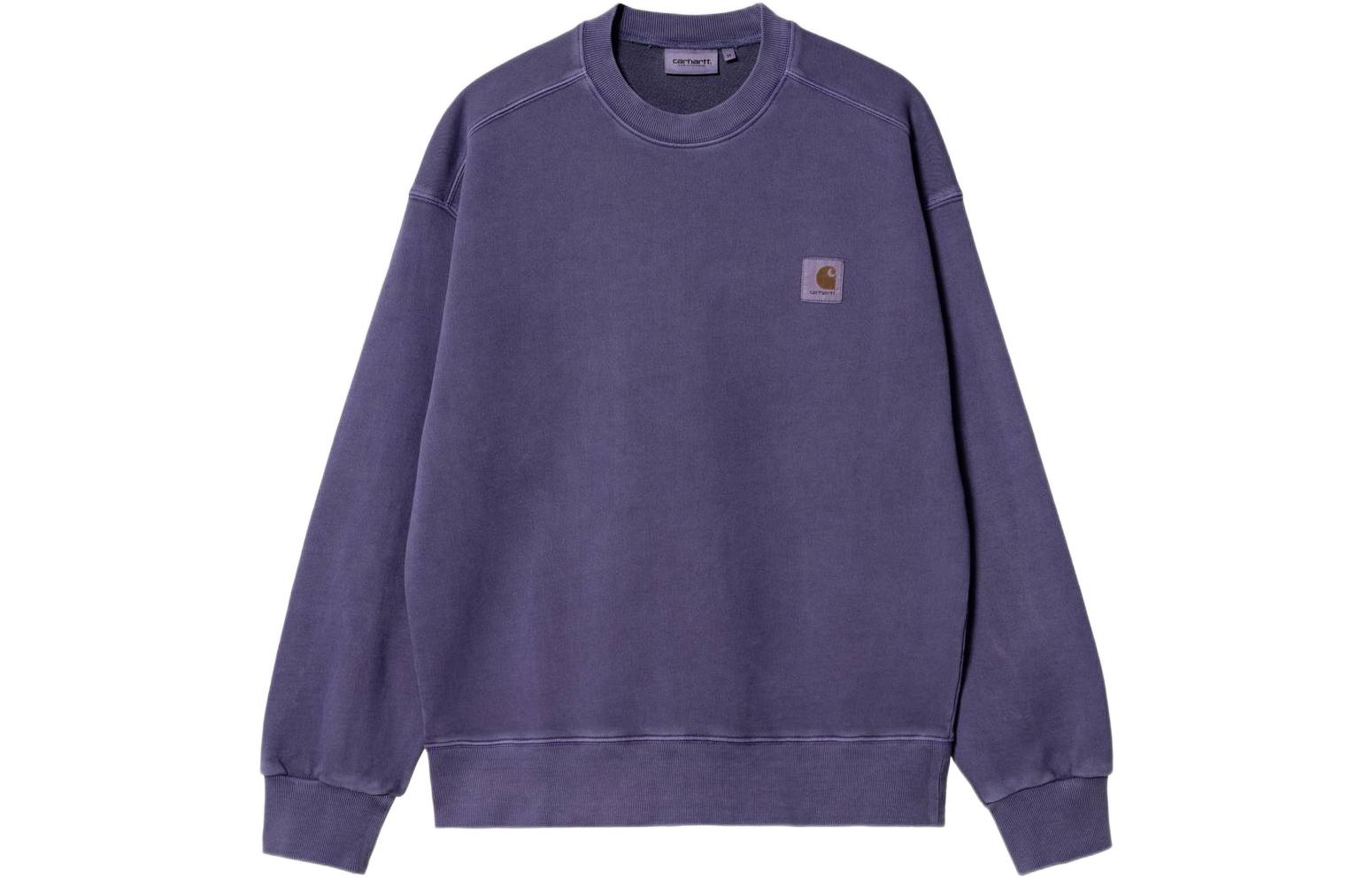 Carhartt WIP SS22 Purple Logo Crewneck Sweatshirt Long Sleeve I029957-0NR-XX