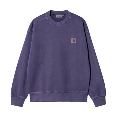 Carhartt WIP SS22 Purple Logo Crewneck Sweatshirt Long Sleeve I029957-0NR-XX
