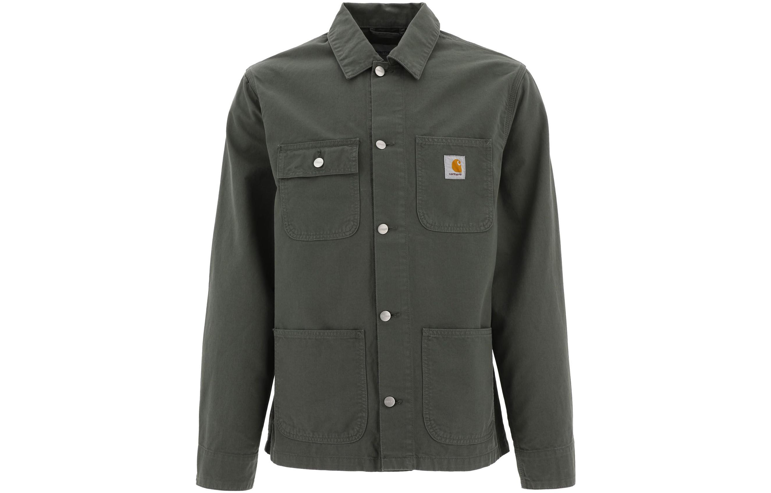 Carhartt WIP SS22 Solid Button-Up Long Sleeve Jacket - Gray I0248490EHGD