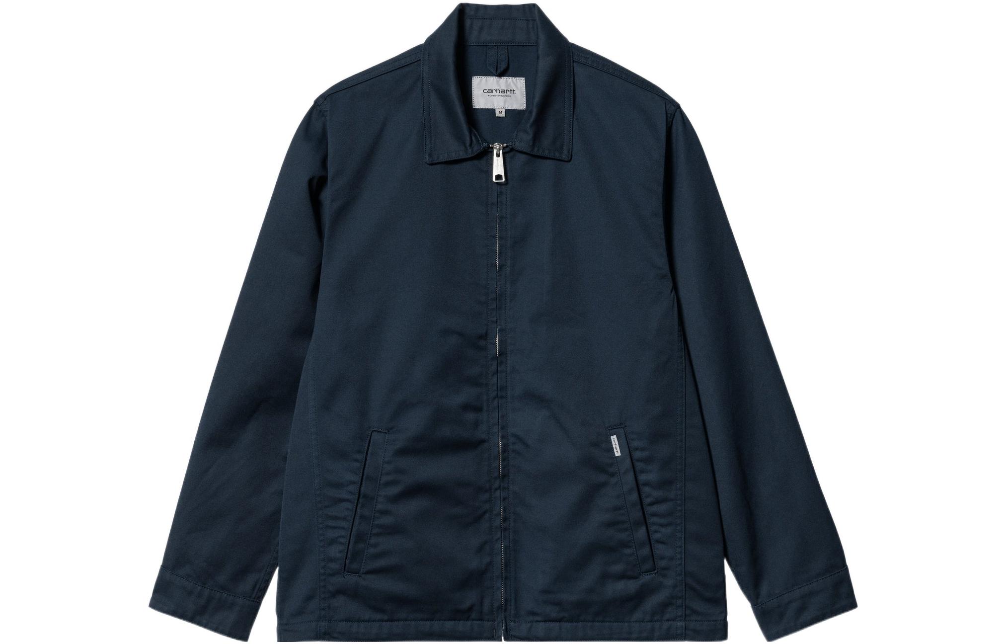 Carhartt WIP SS22 Solid Color Collared Jacket Blue I030612-0NY-02