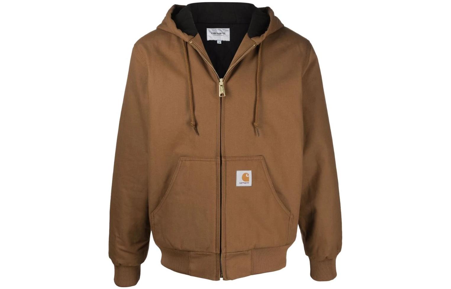 Carhartt WIP SS22 Solid Color Hooded Jacket Brown - Fashion Outerwear I02842603HZ01