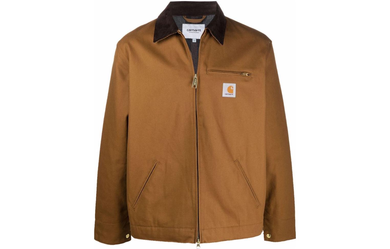 Carhartt WIP SS22 Solid Logo Patch Jacket Brown I0284240300S01