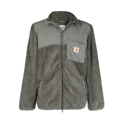 Carhartt WIP SS22 Textured Logo Regular Fit Jacket Men’s Light Grey I029566DARK