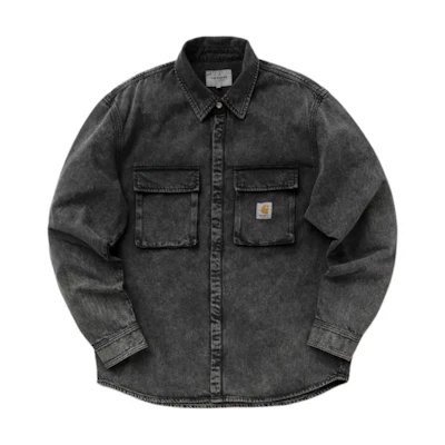 Carhartt WIP SS23 Black Plain Pocket Front Shirt I031526-89-WD