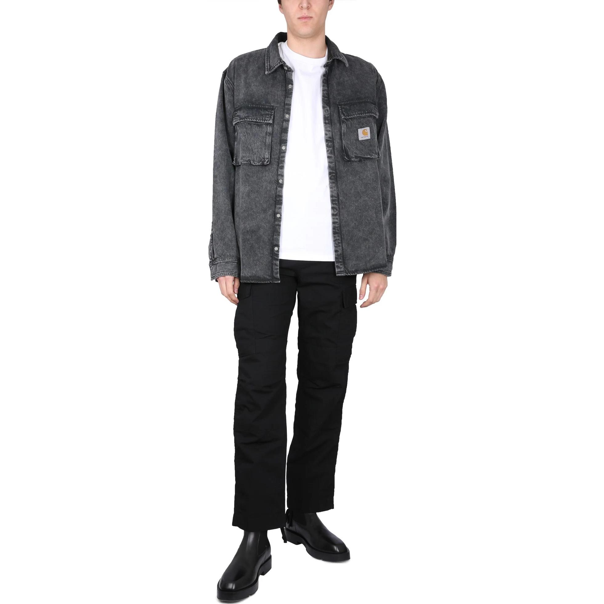 Lookbook Carhartt WIP SS23  Black Plain Pocket Front Shirt I031526-89-WD