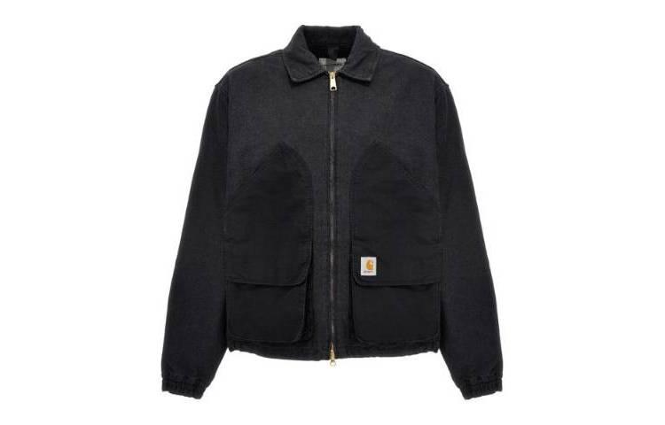 Carhartt WIP SS23  Black Solid Zip-Up Long Sleeve Jacket I03193-089-06 圖 2