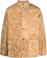 Carhartt WIP SS23 Brown Color-Block Collar Jacket Shirt Style Coat. I031390-C1M-QXX Carhartt WIP SS23 Brown Color-Block Collar Jacket Shirt Style Coat. I031390-C1M-QXX