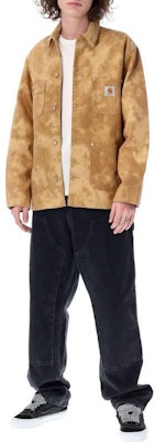 Carhartt WIP SS23 棕色拼接领夹克衬衫款外套. I031390-C1M-QXX Shop Carhartt WIP SS23 棕色拼接领夹克衬衫款外套. I031390-C1M-QXX