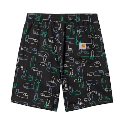 Carhartt WIP SS23 Logo Print Casual Shorts - Black CHXSPS231662K-BKX