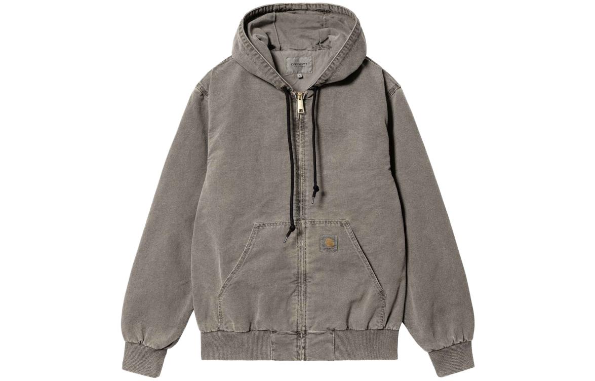 Carhartt WIP SS23 Active Washed Grey Zip-Up Hoodie Jacket Unisex. I031523-89 圖 2