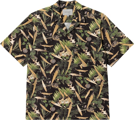 Carhartt WIP SS23 All-Over Print Short Sleeve Shirt Black I031660-1HC-XX Order Carhartt WIP SS23 All-Over Print Short Sleeve Shirt Black I031660-1HC-XX