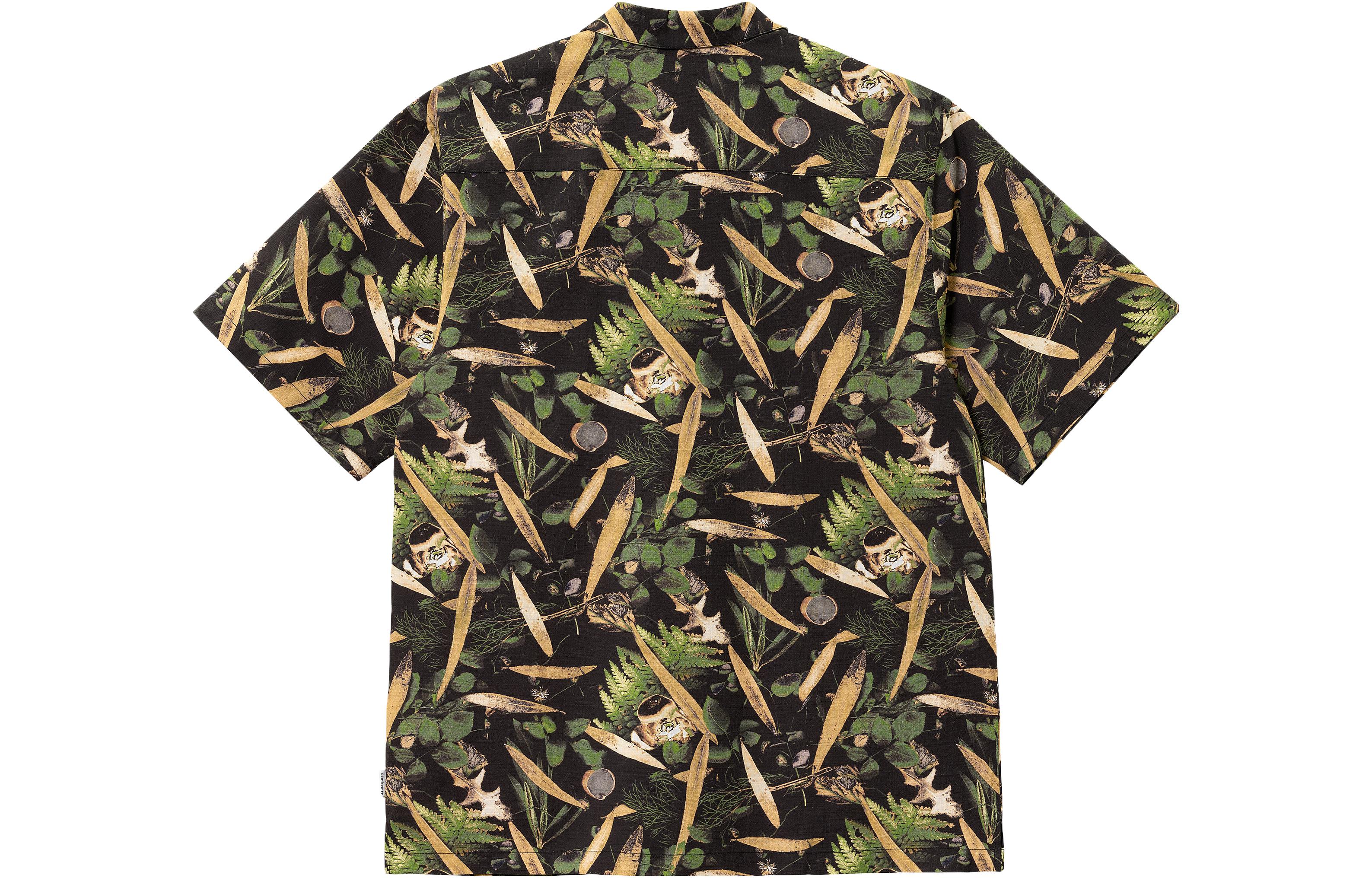 Lookbook Carhartt WIP SS23 All-Over Print Short Sleeve Shirt Black I031660-1HC-XX