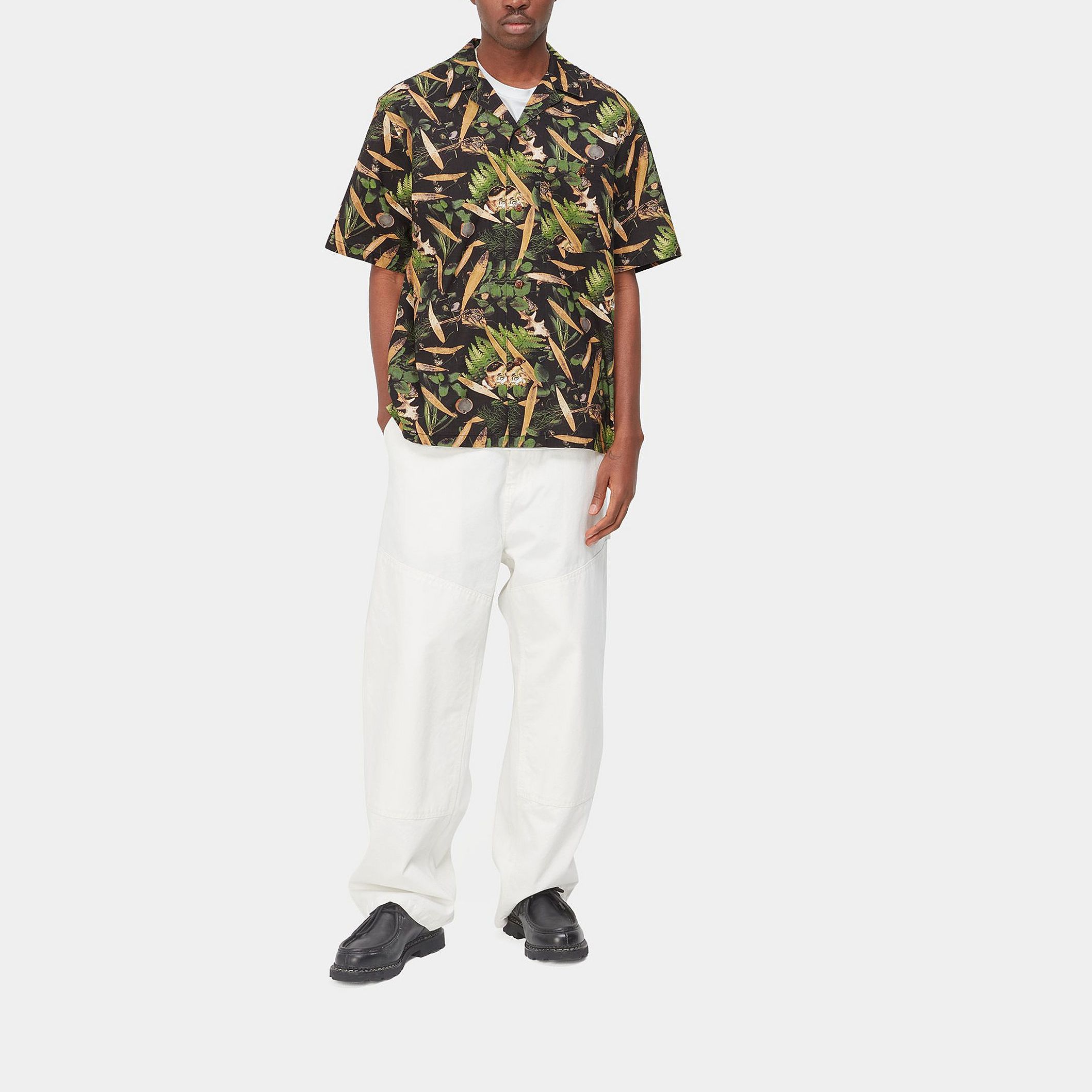 Details for Carhartt WIP SS23 All-Over Print Short Sleeve Shirt Black I031660-1HC-XX