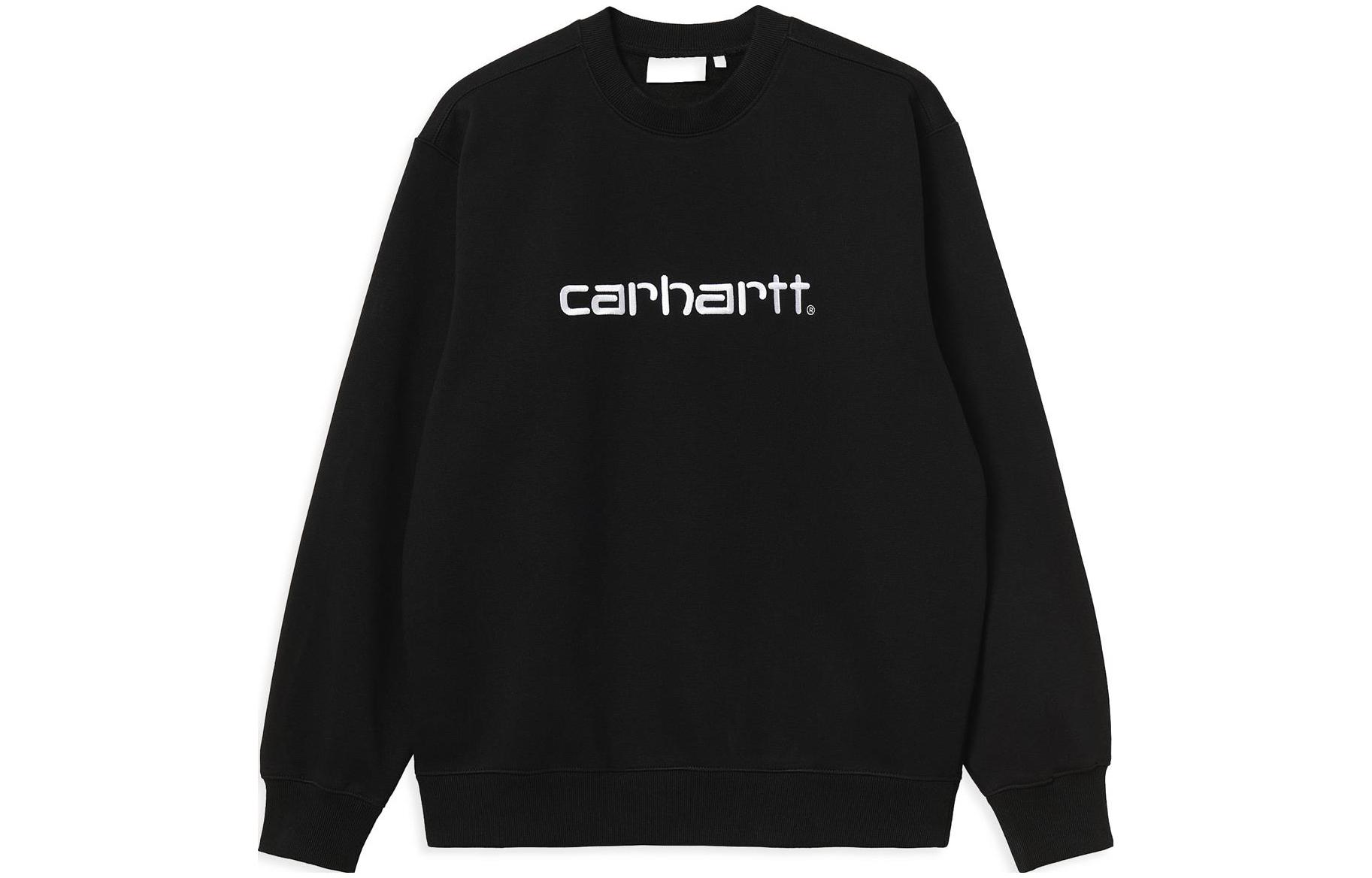Carhartt WIP SS23 Black Crewneck Long-Sleeve Sweatshirt I0305460-D2-XX