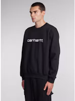 Details for Carhartt WIP SS23 Black Crewneck Long-Sleeve Sweatshirt I0305460-D2-XX