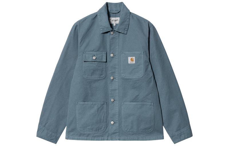 Carhartt WIP SS23 Blue Long-Sleeve Multi-Pocket Jacket CHXJKS234849K-BLX