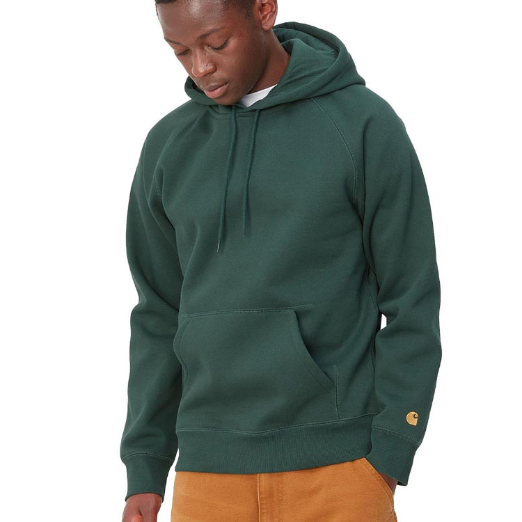 Details for Carhartt WIP SS23 Hoodie Hijau Longgar Kasual dengan Tali Serut. I026384-1NV-XX