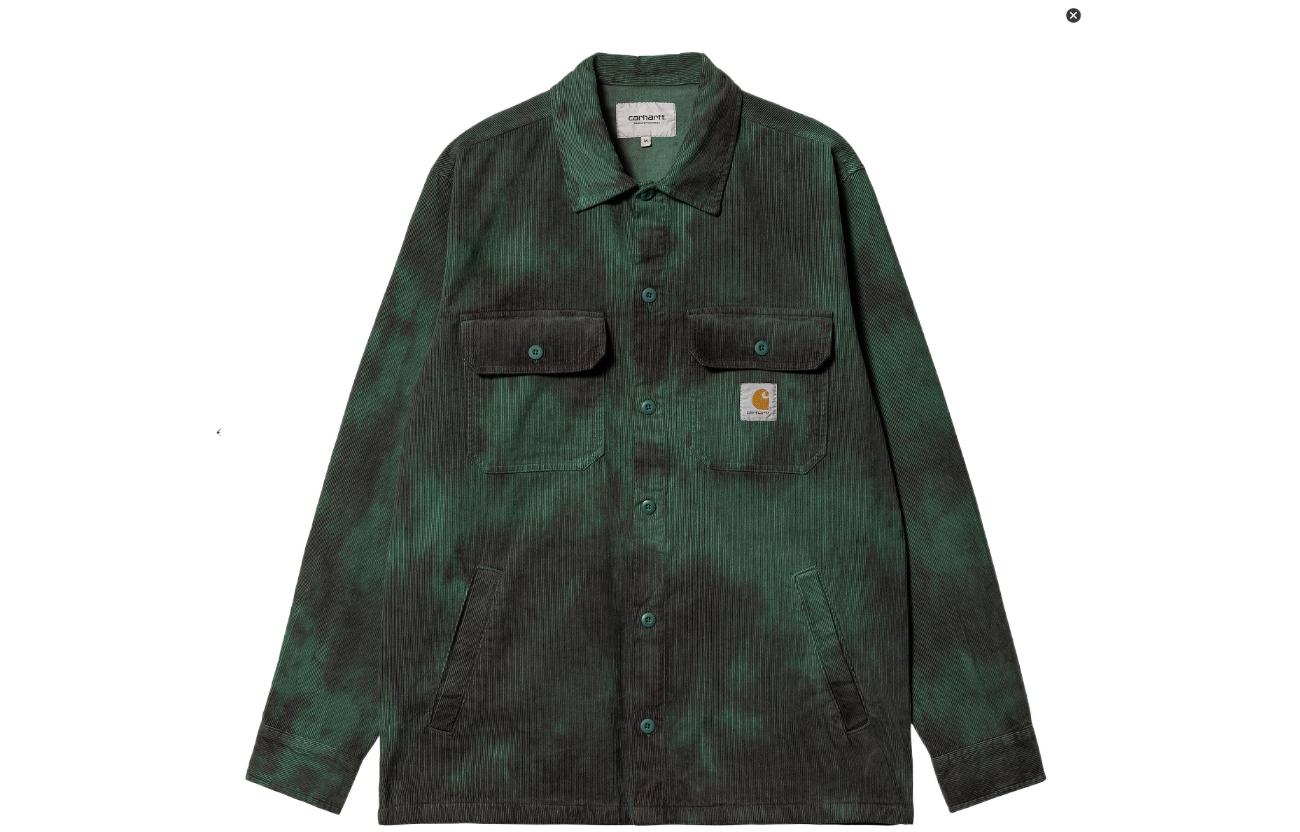 Carhartt WIP SS23 Chromo Faded Cotton Shirt Jacket Green () I031360-1DJ-XX
