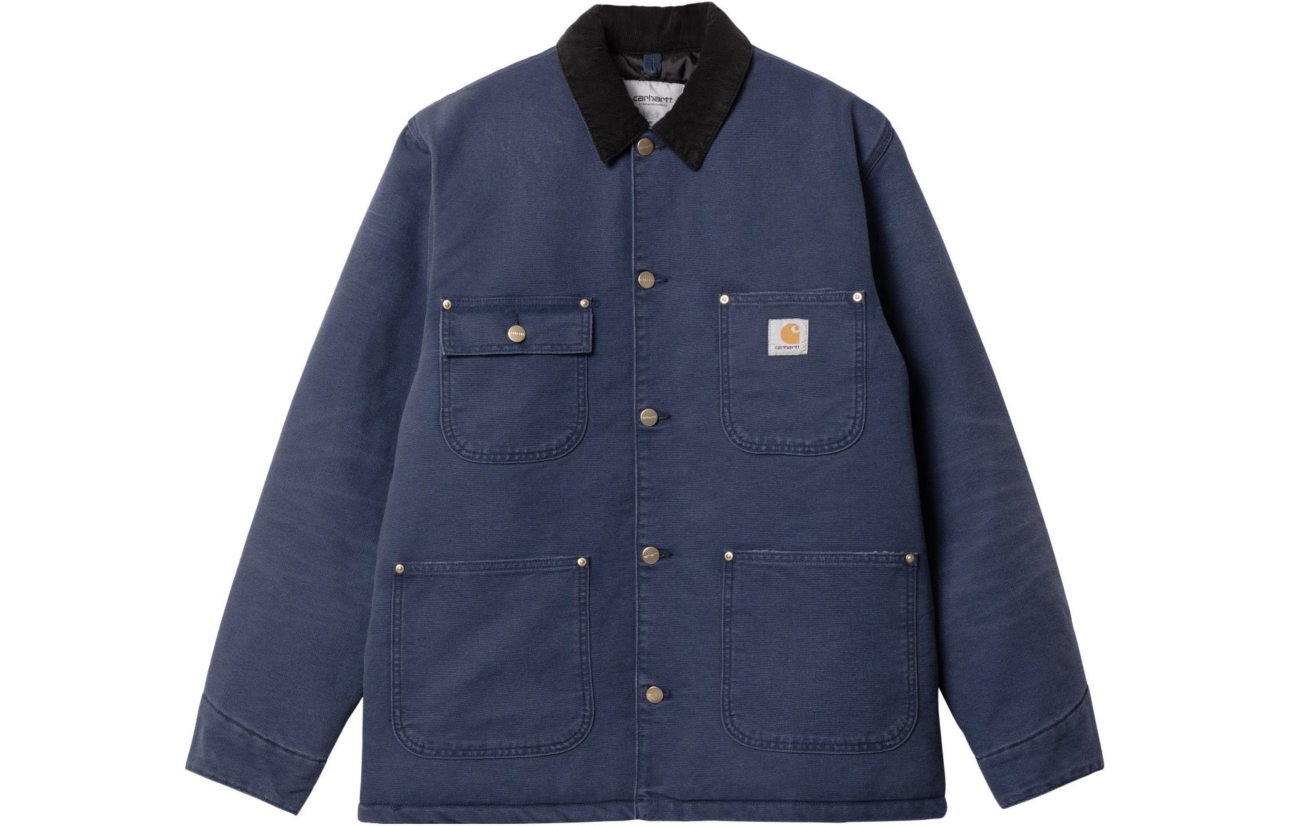 Carhartt WIP SS23 Classic Loose Navy Blue Vintage Workwear Jacket () I027357-14G-3K